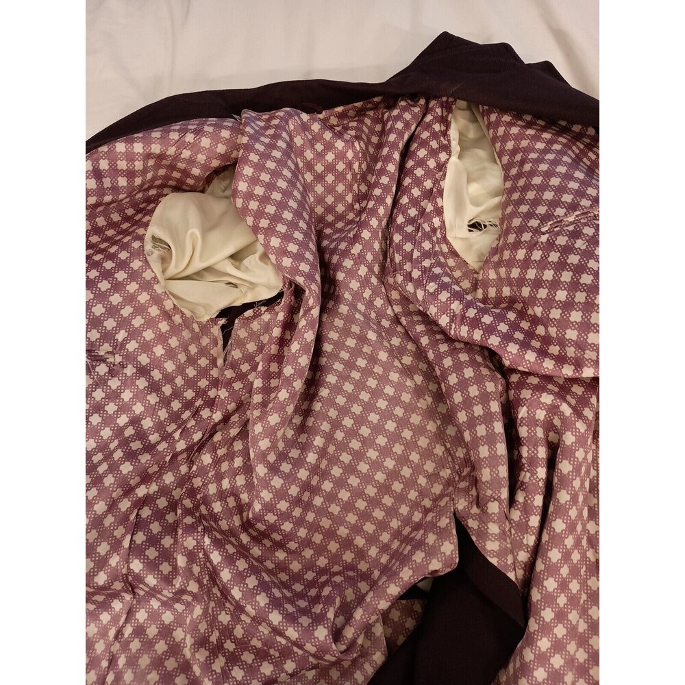 Van Gogh Knit By Brad Dawson Blazer Jacket Size 40L Purple - Picture 12 of 12